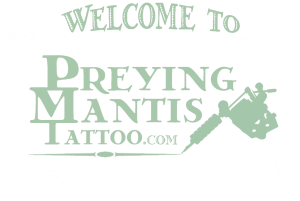 Preying Mantis Tattoo Logo
